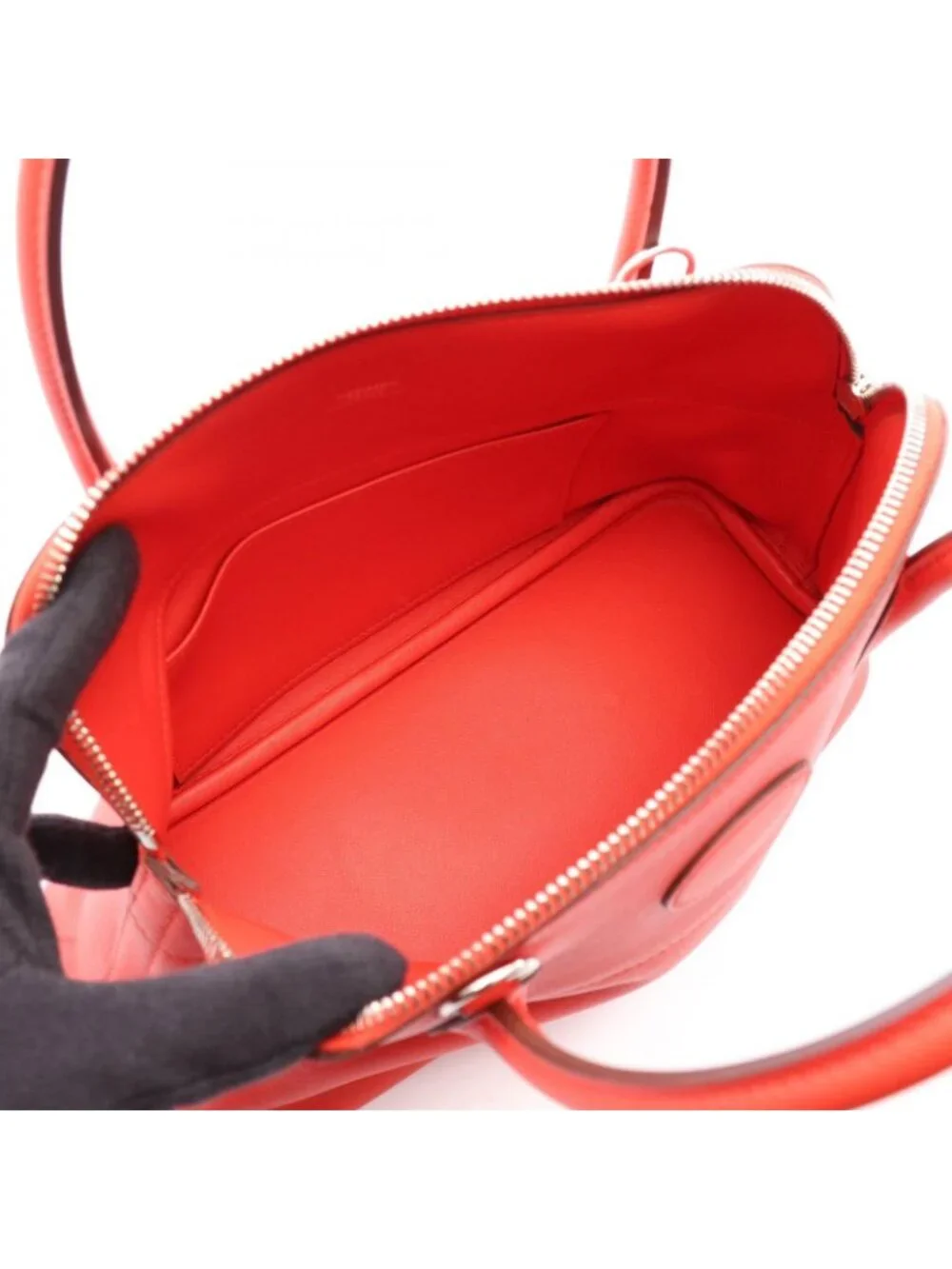 Hermes Handbag Bolide 27 Rouge Tomato 2-Way
